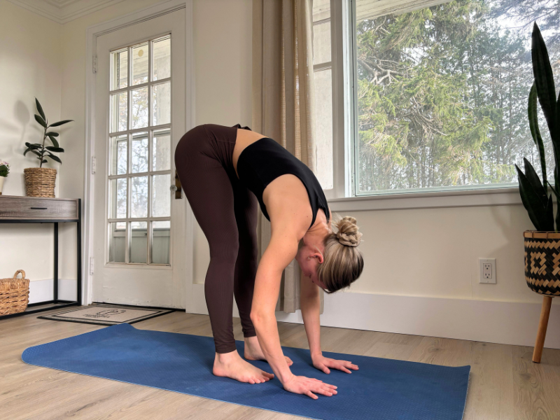yoga pose forward hold