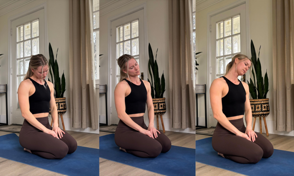 yoga neck rotations