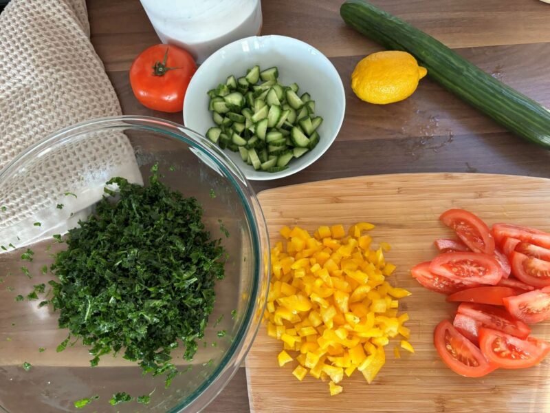 Super Easy Crisp Spring Quinoa Veggie Salad - Healing Soulfully